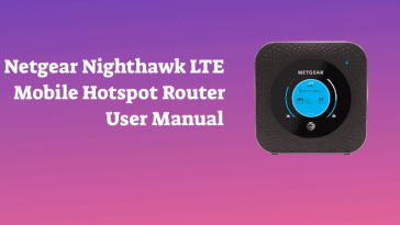 Netgear Nighthawk LTE Mobile Hotspot Router User Manual
