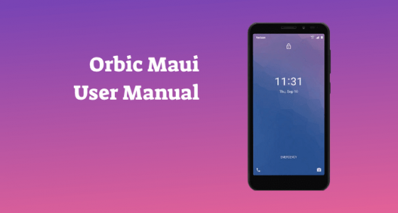 Orbic Maui User Manual - PhoneCurious