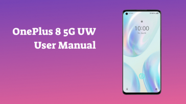 OnePlus 8 5G UW User Manual