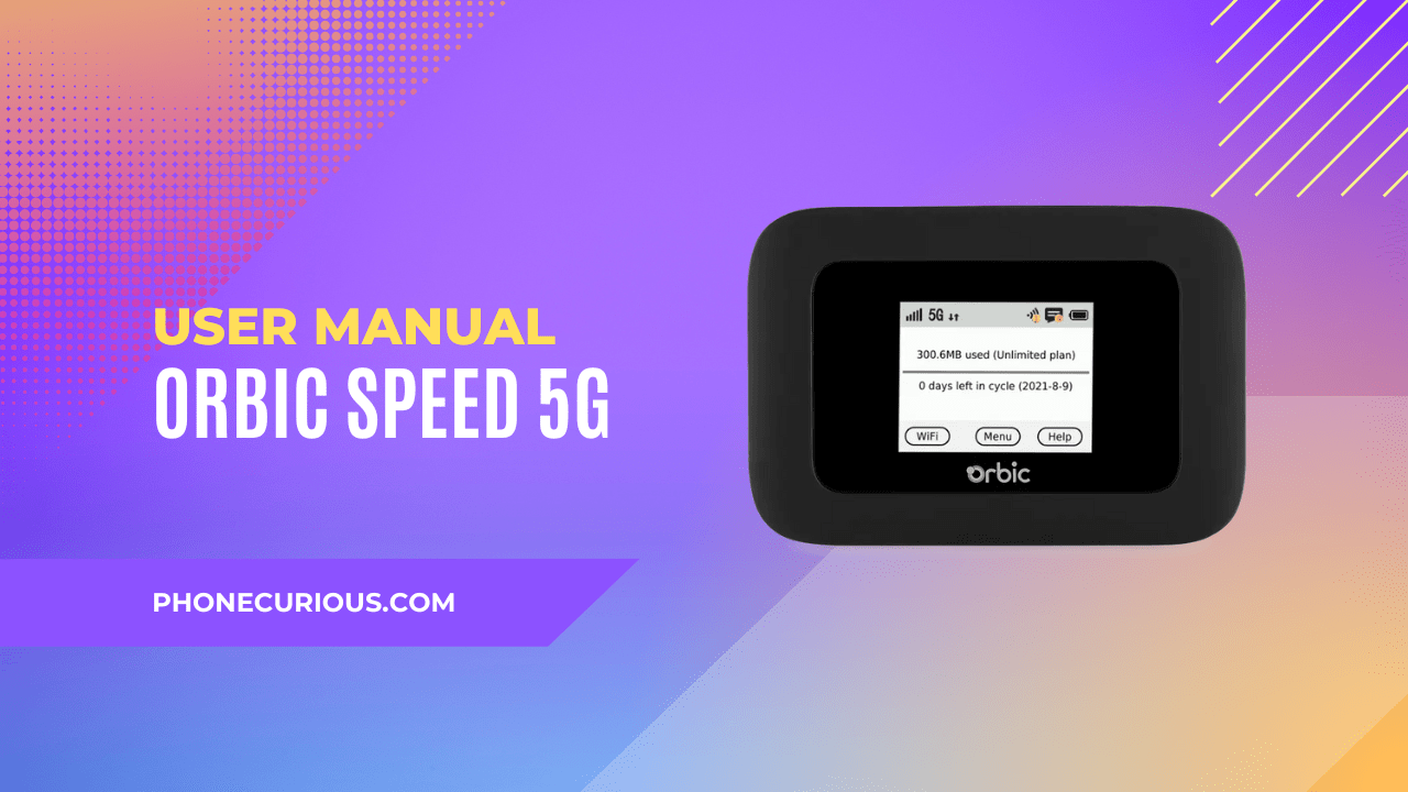 Orbic Speed 5G UW Mobile Hotspot User Manual