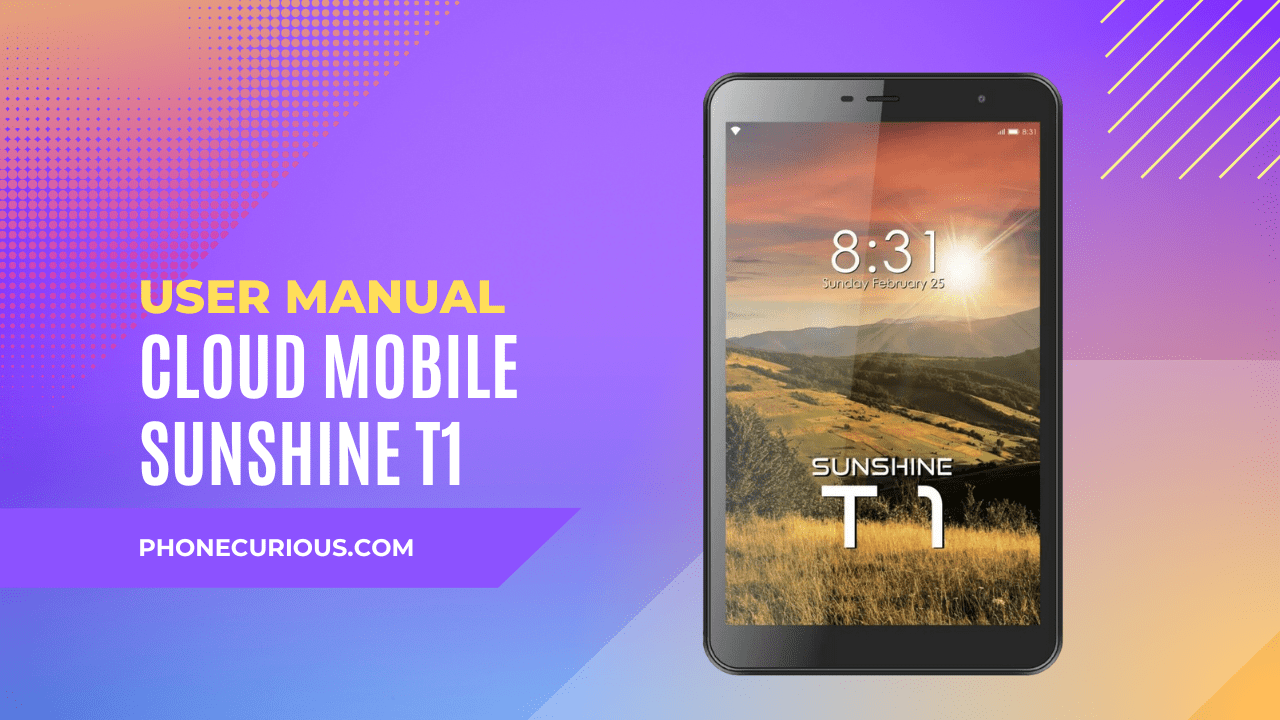 Cloud Mobile Sunshine T1 User Manual