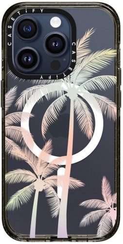Modern tropical palm tree Clear Black